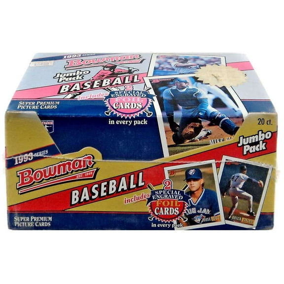 1993 Bowman Baseball Jumbo Box Wrapped Sealed 20 Packs 🔥 Derek Jeter RC