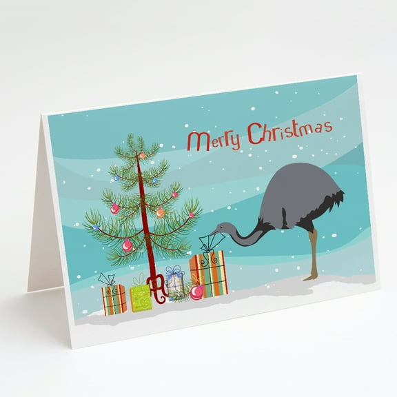 Rhea Christmas Greeting Cards and Envelopes Pack of 8
