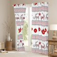 thumbnail image 3 of Feelyou Vintage Christmas Festival Blackout Curtains Set of 2 (52x84 Each), Tribal Aztec Geometric Window Curtains, Kawaii Reindeer Print Curtains and Drapes, ltra Soft Home Decor, 3 of 6