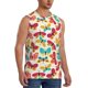 thumbnail image 2 of Balery Colorful Butterflies Camisetas sin mangas para hombre, absorbe la humedad y protege contra el mal olor.-3X-Large, 2 of 7