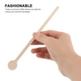 thumbnail image 5 of OUNONA Round End Wooden Beverage Mixers, Light Brown, for Home, Coffee, Tea, 100Pcs, 5 of 8