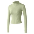 thumbnail image 6 of Womens Workout Jackets Full Zip Slim Fit Solid Lightweight Running Athletic Jackets with Pockets Casual Fashion Yoga Top, 6 of 6