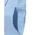 thumbnail image 4 of Pantalones Cortos De Rayas Verticales PaHombres Con Bolsillos Inclinados Delanteros Azul Blanco 36, 4 of 7