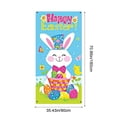 thumbnail image 3 of Horivan 2 Counts Easter Door Curtain with Hanging Tabs, Holiday Decor for Front Door, Wall, Party Background, 70.87x35.43 Inch Polyester Decorative Banner for Spring Festival Supplies, 3 of 9