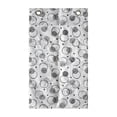 thumbnail image 1 of Circle Hanging Pocket Organizer, Abstract Watercolor Splash Ink Spots Dots Repetitive Arrangement, Printed Polyester Storage Bag with Pockets, 21" x 31", Pale Taupe Charcoal Grey, 1 of 2