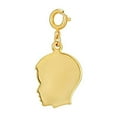 thumbnail image 3 of 1928 Jewelry Engravable Boy Head Charm, 3 of 4