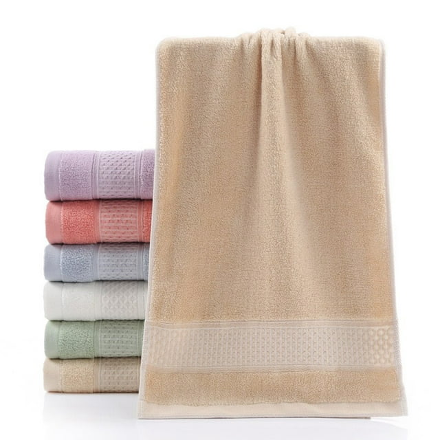 SROBPTY Bath Towels, Towel Thickened Soft Absorbent Plain Color Household Wash Face Gift Towel