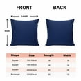thumbnail image 6 of Decorative Throw Pillow Covers 20x20 Inch Set of 2 Navy Blue Home Decor Pillow Cases for Couch, Solid Color Cushion Case for Living Room Bedroom Bed Car Chair, 6 of 9