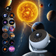thumbnail image 2 of Proyector de Galaxia para Interiores, Lámpara de Luz de Estrellas HD con Altavoz Bluetooth, 13 Rollos de Película, Rotación de 360°, Enfoque Ajustable, 2 of 5