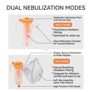 AJZIOJIRO Portable Ultrasonic Compressor Humidifier Handheld Personal Steam Inhaler Adjustable Cold Mist