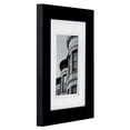 thumbnail image 3 of Gallery Solutions 16x20 Black Wall Picture Frame with Double White Mat For 11x14 Image, 3 of 5