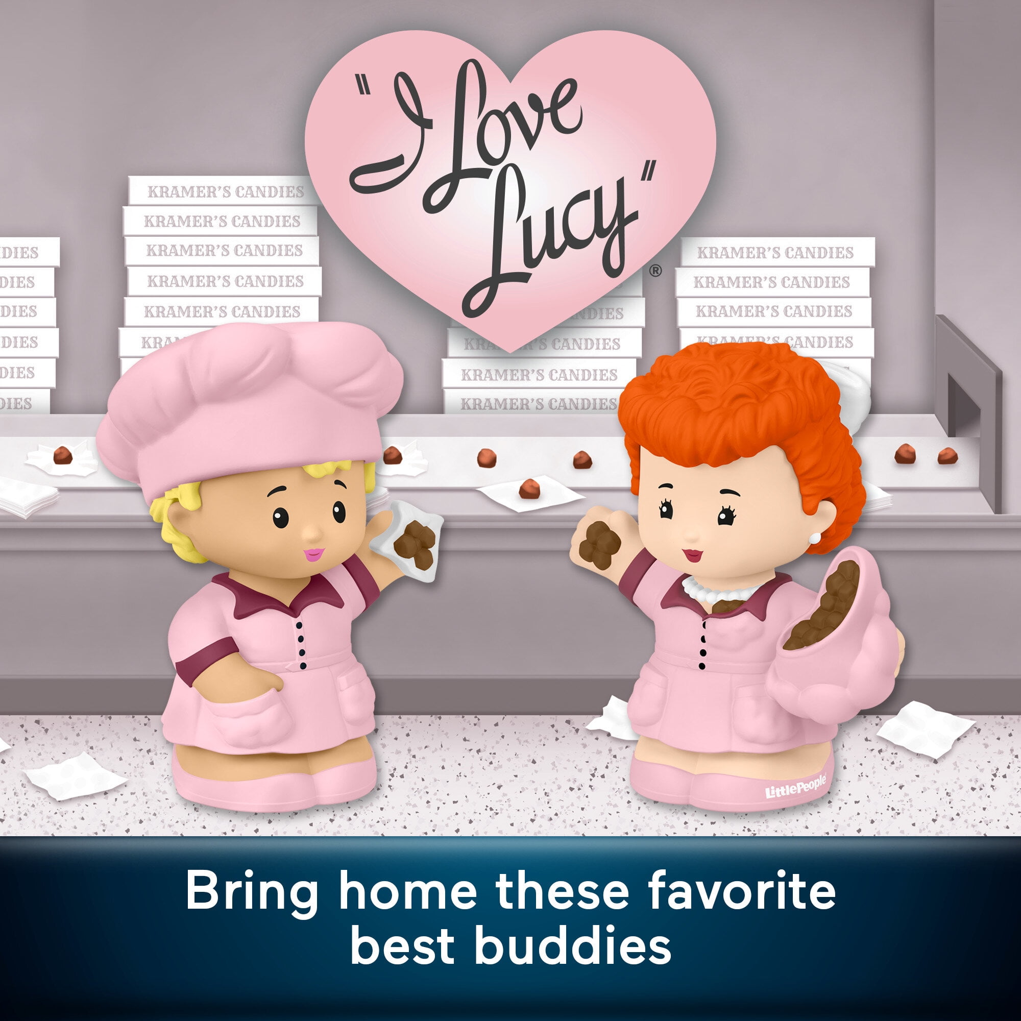 Little People Collector I Love Lucy Special Edition Figure Set for Fans, 2 Pieces