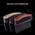 thumbnail image 3 of Car Seat Crevice Storage Box Leather Auto Seat Gap Pocket Organizer Content, 3 of 3