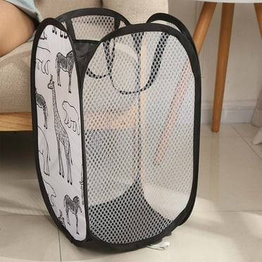 Flexible Laundry Baskets Plastic, Popup Laundry Hamper Premium Popup Laundry Basket, Mesh Laundry Basket Popup Hampers ,Foldable Popup Mesh Hamper Travel Hamper