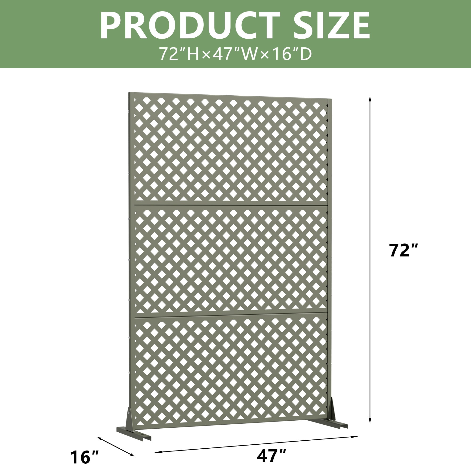 Metal Privacy Screen Fence Panel with Stylish Pattern