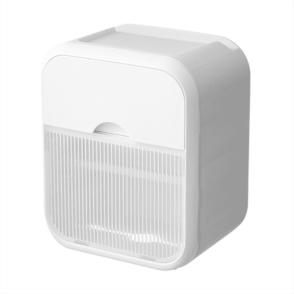 New Arrivals Wall Mounted Tissue Box with Drawer, Plastic Toilet Paper Holder
