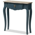 thumbnail image 1 of Baxton Studio Table Console Mazarine de Style Provincial Blue Spruce, 1 of 11