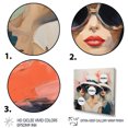 thumbnail image 3 of Designart "Stylish Hats Collection V" Fashion Floater Framed Canvas Art Print, 3 of 7
