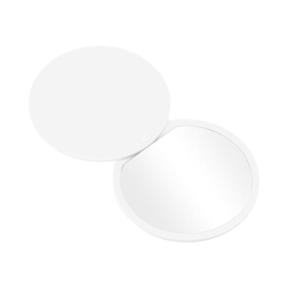 1 Pc Girls Round Cosmetic Mirror Compact Mirror for Business Travel White Plastic Aluminum Mirror