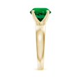 thumbnail image 3 of ANGARA Lab Grown 2.5 Ct Prong-Set Round Emerald Solitaire Engagement Ring in 14K Yellow Gold for Women (Size-9mm) | May Birthstone, Anniversary, Jewelry Gift for Women | Lab Grown Emerald Ring, 3 of 8