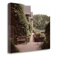 thumbnail image 2 of 26"x21" Banc De Jardin - 27 by Alan Blaustein Print on Canvas Fabric Multi-Color, 2 of 3