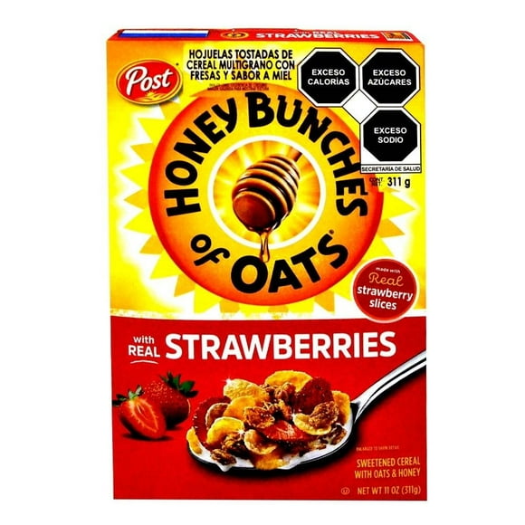 Cereal Post Honey Bunches Of Oats de fresa con 311 g