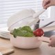 thumbnail image 2 of 2 in 1 Kitchen Strainer Set with Colander and Salad Bowl Plastic, for Kitchen, Fruit, Vegetable, and Laundry, Pink, 2 of 3