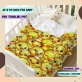 thumbnail image 6 of Little Yellow Ducks Adult duck Blanket Kids Funny Blanket Suitable for Bedroom Living Room bed sofa Crib Couch Chair outdoor All Season Items That Yellow Duck Lovers Will Love 80"x60"for Adult, 6 of 6