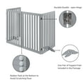 thumbnail image 4 of Unipaws Freestanding Wooden Dog Gate, 2 Support Feet, Indoor Barrier, 80"W x 36"H, Gray, 4 of 9
