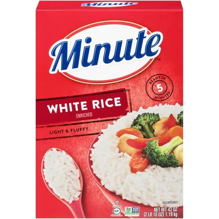 Minute White Instant Enriched Long Grain Rice, 42