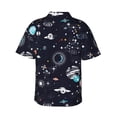 thumbnail image 3 of Fotbe Galaxy2 Hawaiian Shirt for Men Unisex Summer Beach Casual Short Sleeve Cotton Linen Button Down Shirts-Large, 3 of 9