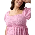thumbnail image 4 of Ingrid & Isabel For Every Belly Women's Maternity Smocked Woven Dress, Sizes S-XXL, 4 of 10