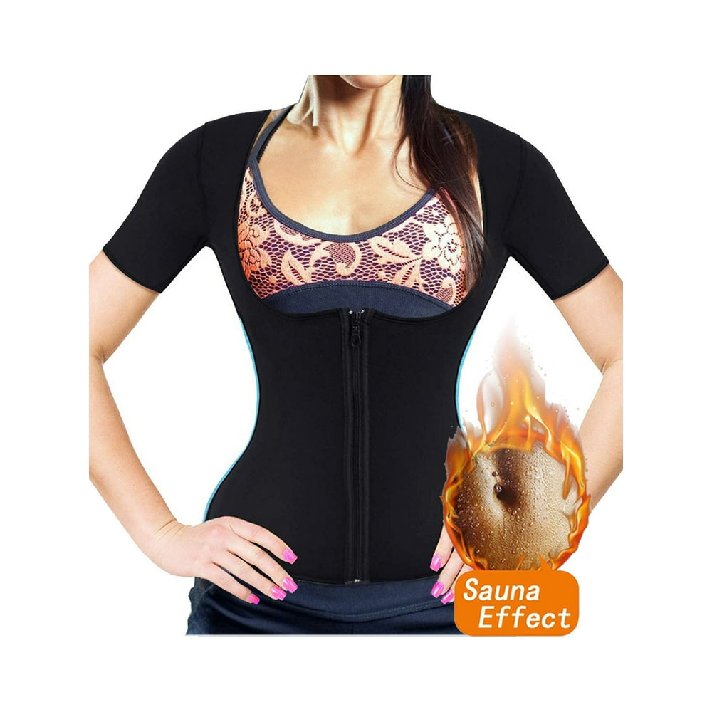 SAYFUT SAYFUT Women Sauna Body Shaper Sweat Suit Neoprene Waist Trainer Slimming Workout Vest