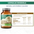 thumbnail image 3 of Rhodiola Adaptógeno 120 Cápsulas Suplemento Natural Vegano, 3 of 9