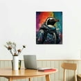 thumbnail image 2 of Nawypu Graffiti Wall Art Funny Animal Canvas Pictures for Bedroom Living Room Decor Colorful Bear Monkey Penguin Panda with Headphone Paintings Cartoon Print Nursery Kids Bathrooom Home Decoration, 2 of 4