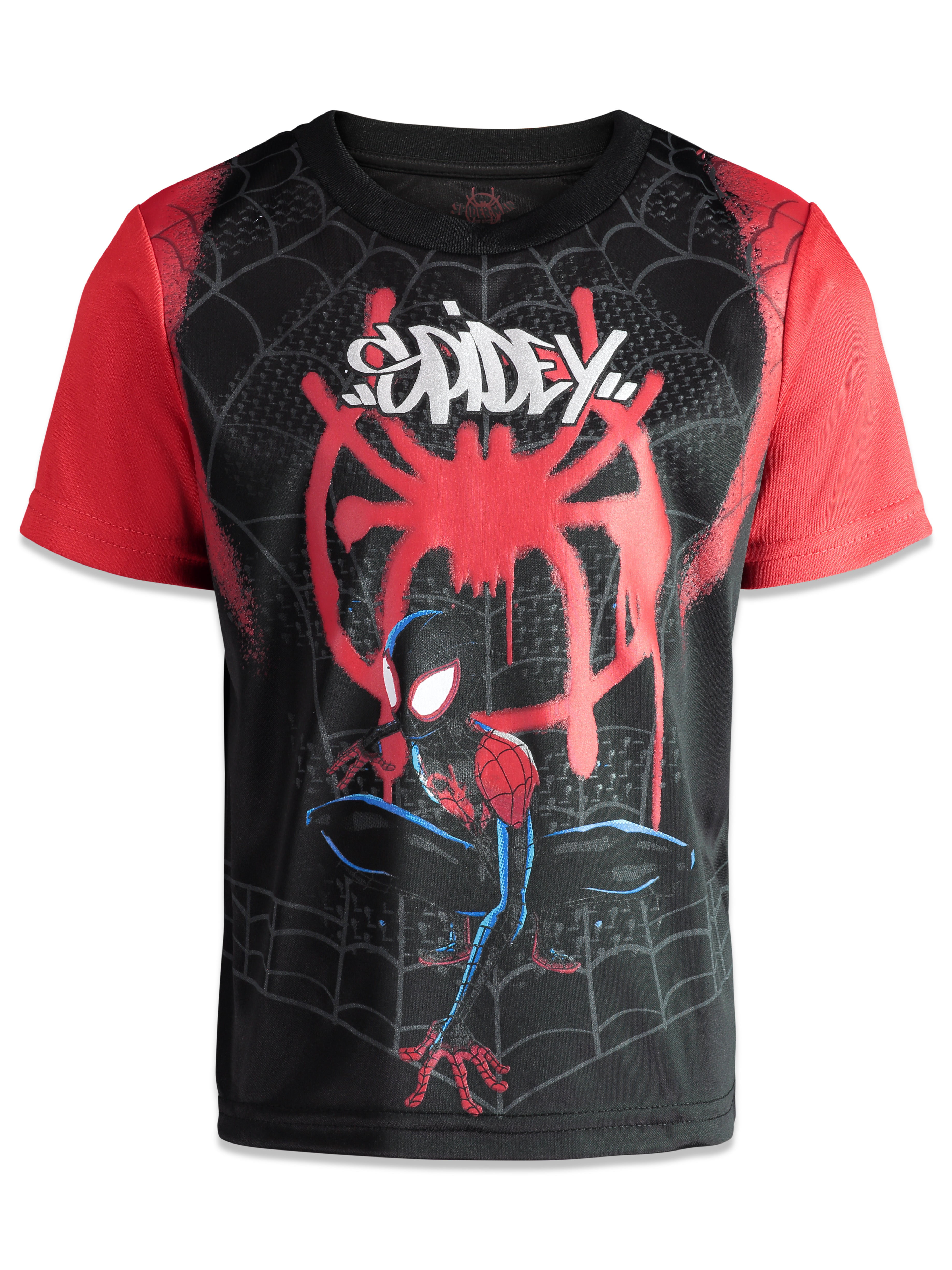 Marvel Spider Man Boys No Cape Toddler Kids T-Shirt New Tee Licensed & Official