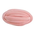 thumbnail image 3 of S SERENABLE Chunky Yarn Jumbo Tubular Yarn Hand Knitting Washable Crocheting Bulky Yarn Arm Knit Yarn for Crochet Rug Making Blanket Mat light pink, 3 of 8