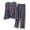 Grey, variant on Pajamas for Women Plus Size 3 Piece Pajama Set Off Shoulder Top Cardigan with Pants Pockets Loungewear Soft Comfy Pj Sets