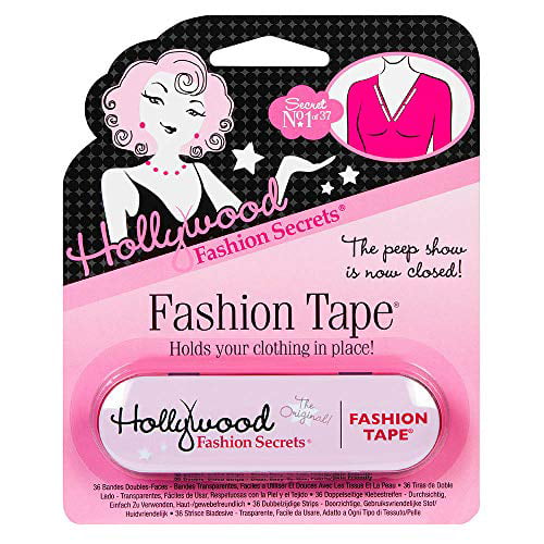 Hollywood Fashion Secrets Medical Quality Double-Stick Fashion Tape, 36  Strips, Tin, 2-Packs