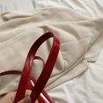 thumbnail image 3 of Bolso Mano Mini Hobo para Mujer Con Lazo Piel Sintética Color Sólido Viajes, 3 of 9
