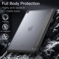 thumbnail image 3 of JETech Matte Case for iPad 9/8/7 (10.2-Inch, 2021/2020/2019 Model, 9th/8th/7th Generation) with Pencil Holder, Frosted Translucent Back Slim Stand Protective Tablet Cover (Space Gray), 3 of 7