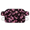 thumbnail image 6 of FOR U DESIGNS Cherry Blossom Print Windshield Snow Cover for Cars, All-Weather Vehicle Windproof Winter Frost and Ice Removal Sunshade Front Window Automotive Covers Fit for Trucks, Vans, 6 of 6