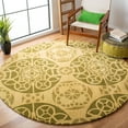 thumbnail image 2 of SAFAVIEH Wyndham Louise Medallion Wool Runner Rug, Honey/Green, 2'3" x 9', 2 of 10