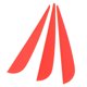 thumbnail image 2 of Pluma de Flecha de Bricolaje Ecomeon 3 Pulgadas Rojo, 2 of 3
