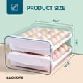 thumbnail image 4 of Soporte para huevos Luckore, 40 huevos, 2 niveles, para nevera, 4 of 7