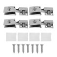 thumbnail image 1 of 4 Pack Glass Door Hinges Glass Cabinet Door Wine Cabinet Hinge Glass, 1 of 5