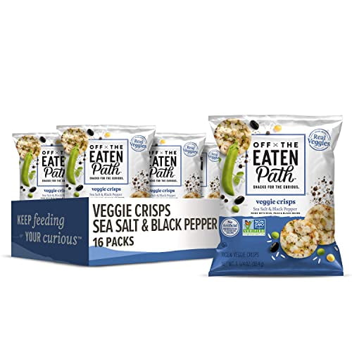 Off The Eaten Path Veggie Crisps Rice & Veggie Crisps Sea Salt & Black