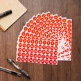 thumbnail image 4 of Unique Bargains 20 Feuilles Autocollants Numéro Rond, 1-50 Étiquettes Numéros Consécutifs, Rouge (1 'Unité), 4 of 5