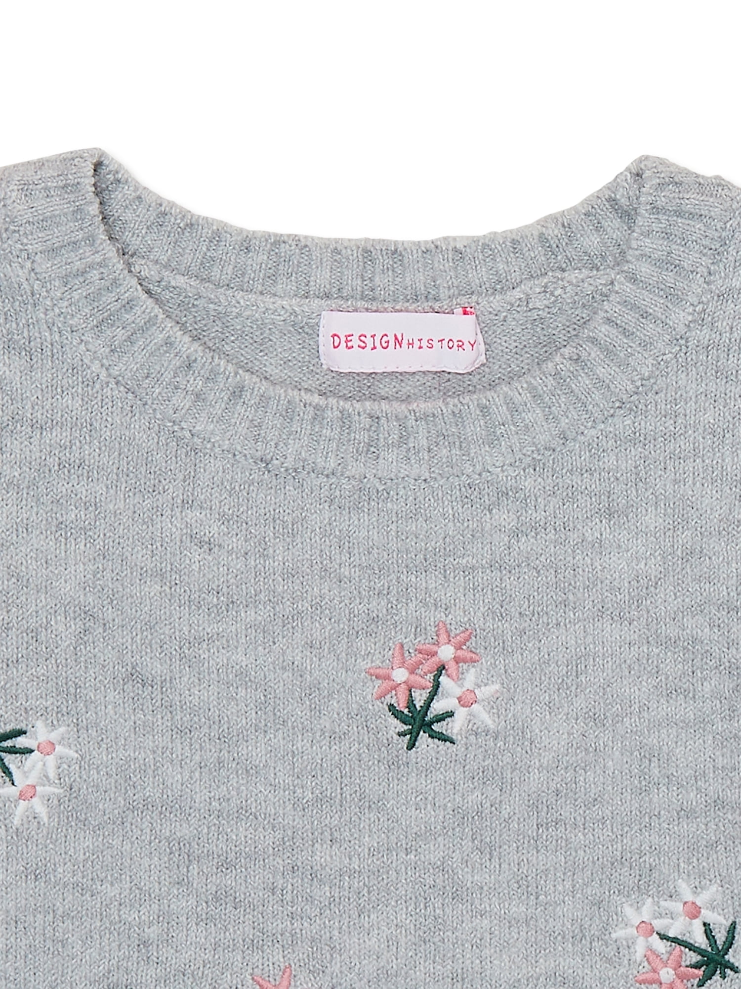 floral-embroidery jumper