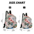 thumbnail image 2 of FORMRS Mini Backpack Purse for Women Travel Daypack Casual Shoulder Bag, Flowers and Leaves, 2 of 7
